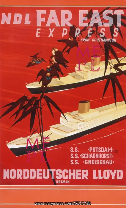 : Norddeutscher Lloyd poster : Norddeutscher Lloyd poster