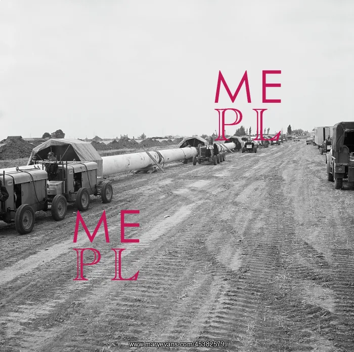 : Norfolk. A view of the Fens gas pipeline, showing protective canopies located : Norfolk. A view of the Fens gas pipeline, showing protective canopies located