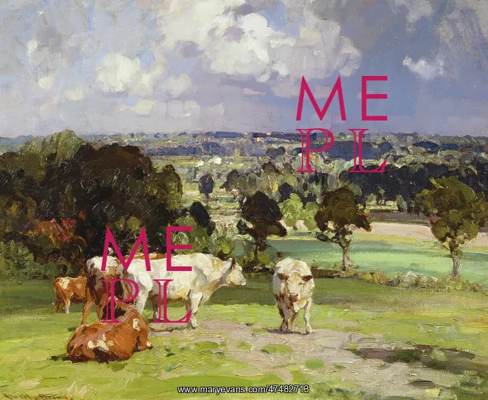 : A Norfolk Landscape ' with cattle : A Norfolk Landscape ' with cattle