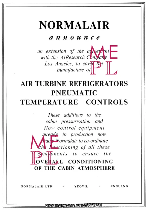  : Normalair Cabin Atmosphere Control