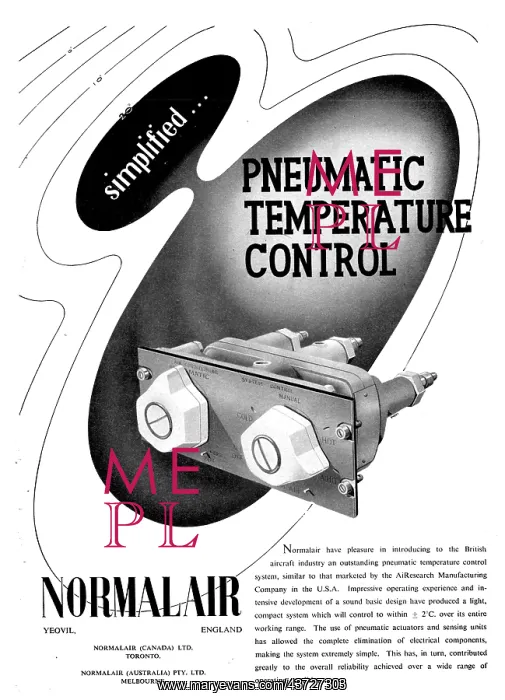 : Normalair Cabin Atmosphere Control : Normalair Cabin Atmosphere Control