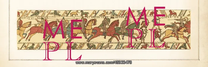 : The Norman cavalry and archers attack the English : The Norman cavalry and archers attack the English