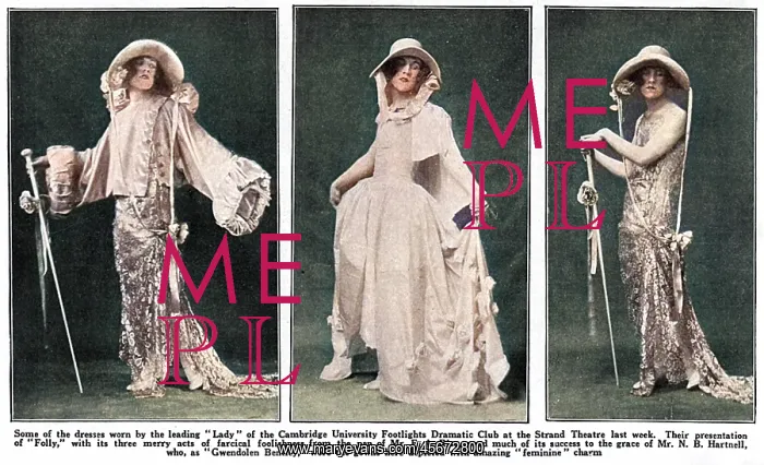 : Norman Hartnell in drag - Cambridge Footlights : Norman Hartnell in drag - Cambridge Footlights