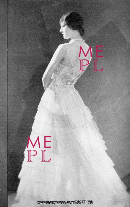 : Norman Hartnell tulle gown : Norman Hartnell tulle gown