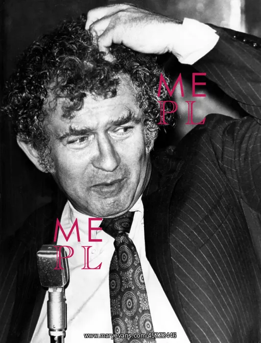 : Norman Mailer at a press conference for ? : Norman Mailer at a press conference for ?