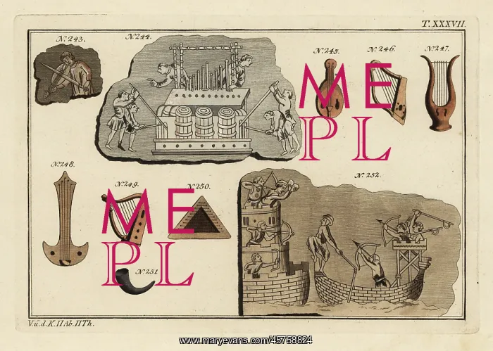 : Norman musical instruments and a siege : Norman musical instruments and a siege