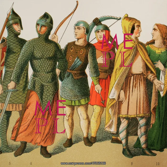: Normans, 1000-1100. From left to right: warriors : Normans, 1000-1100. From left to right: warriors