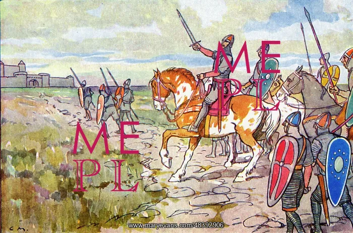 : Normans attacking Hereward the Wake's refuge : Normans attacking Hereward the Wake's refuge