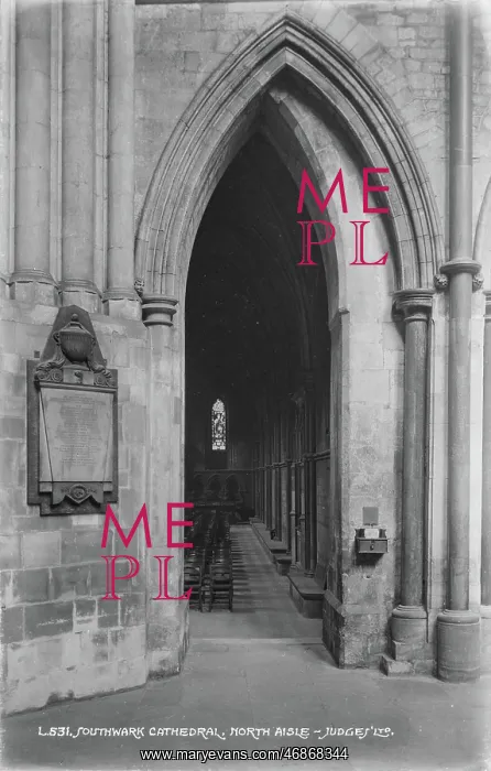 : North Aisle of Southwark Cathedral : North Aisle of Southwark Cathedral