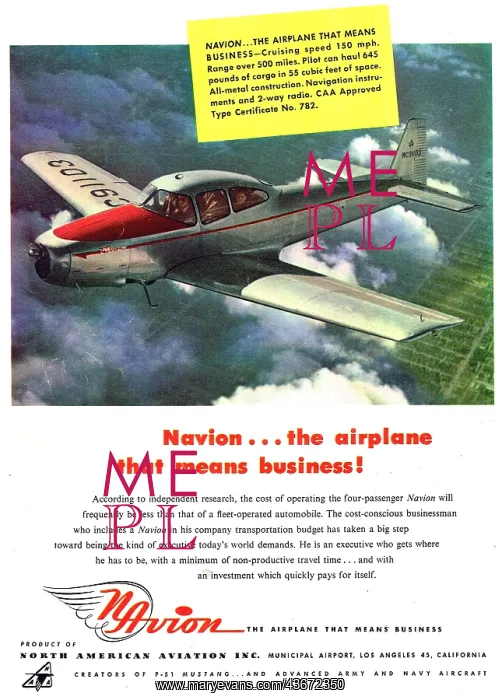 : North American Aviation Navion : North American Aviation Navion