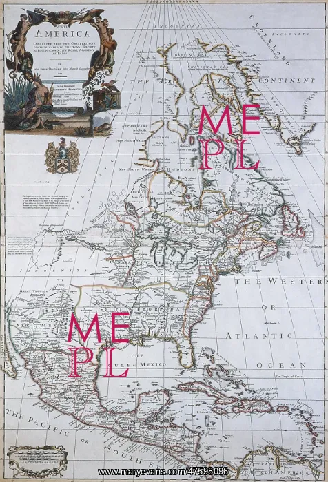 : North American Map, 1710 : North American Map, 1710