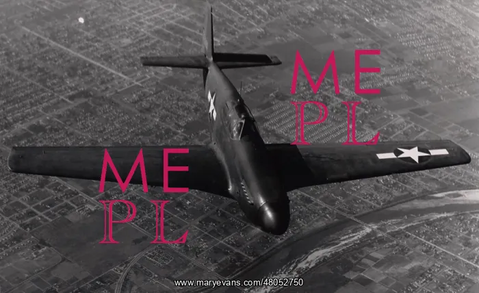 : A North American P-51B Mustang on a test flight : A North American P-51B Mustang on a test flight