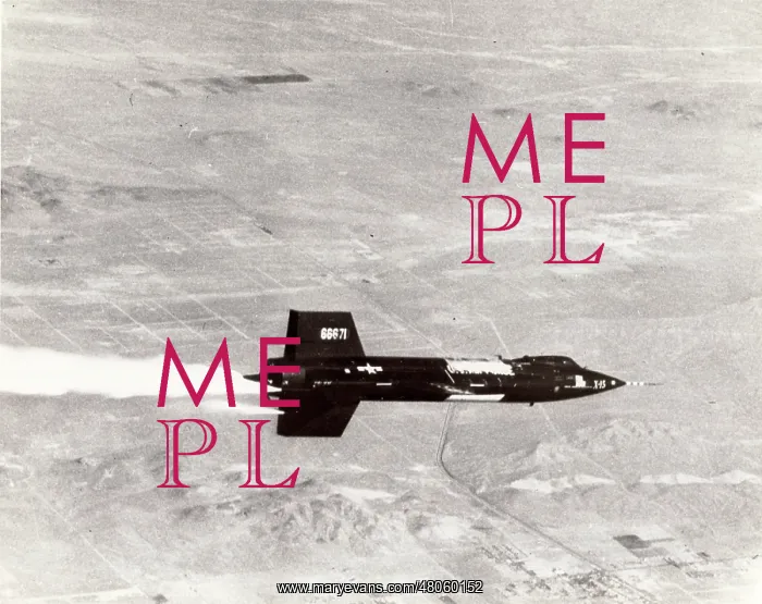 : North American X-15 56-6671 in flight : North American X-15 56-6671 in flight