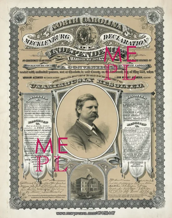 : North Carolina - Mecklenburg Declaration of Independence : North Carolina - Mecklenburg Declaration of Independence