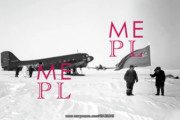 : North Pole-3 drifting ice station, 1954 : North Pole-3 drifting ice station, 1954