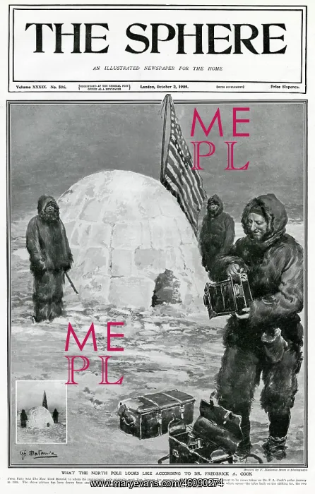 : North Pole, looks like according to Frederick Cook 1908 : North Pole, looks like according to Frederick Cook 1908