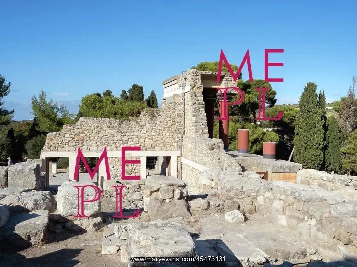 : North Propylaeum, Knossos, Crete, Greece : North Propylaeum, Knossos, Crete, Greece