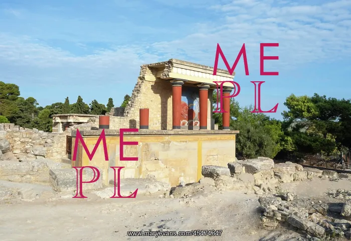 : North Propylaeum, Knossos, Crete, Greece : North Propylaeum, Knossos, Crete, Greece