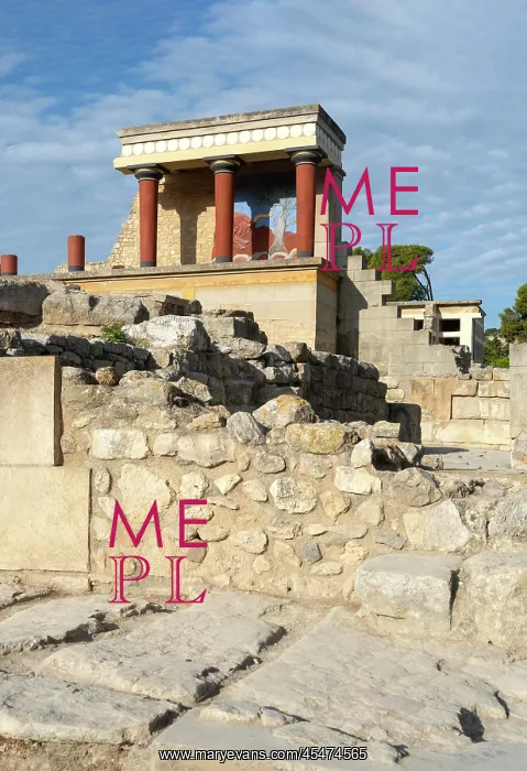 : North Propylaeum, Knossos, Crete, Greece : North Propylaeum, Knossos, Crete, Greece