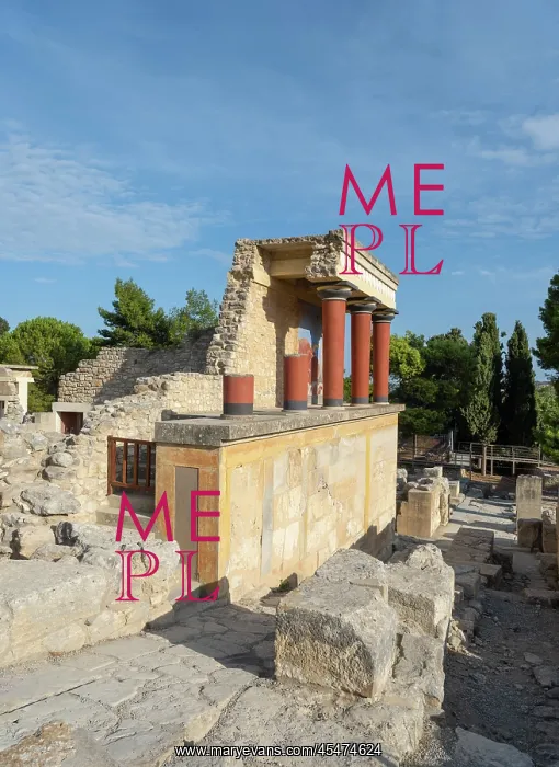 : North Propylaeum, Knossos, Crete, Greece : North Propylaeum, Knossos, Crete, Greece