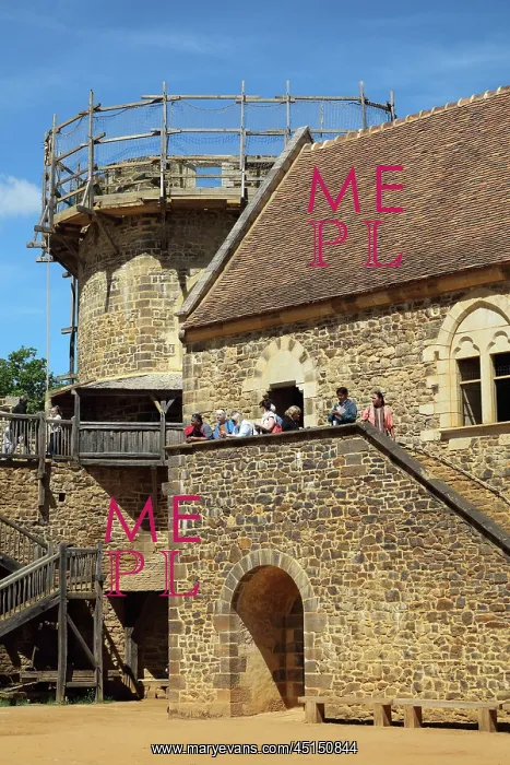 : North Range and Chapel Tower, Chateau de Guedelon : North Range and Chapel Tower, Chateau de Guedelon