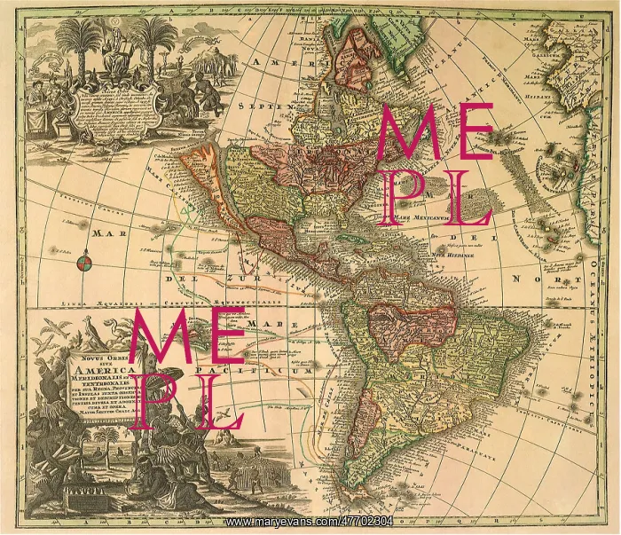 : North and South America 1726 : North and South America 1726