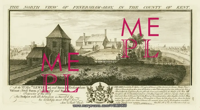 : The North View of Feversham-Abby in the County of Kent : The North View of Feversham-Abby in the County of Kent