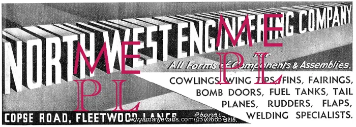 : North West Engineering. Aircraft : North West Engineering. Aircraft