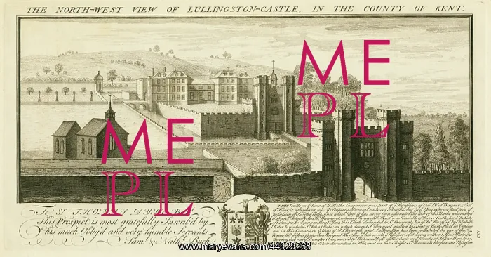 : North West view of Lullingstone Castle, Kent : North West view of Lullingstone Castle, Kent
