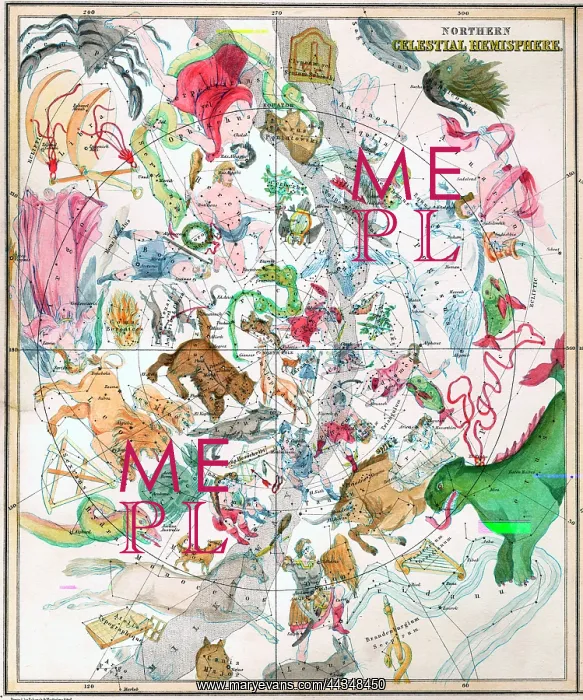 : Northern Celestial Hemisphere Map of Constellations : Northern Celestial Hemisphere Map of Constellations