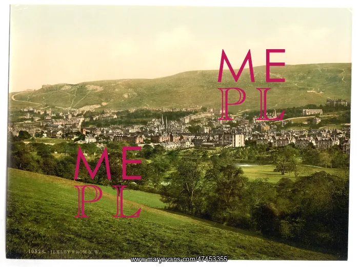 : From northwest, Ilkley, England : From northwest, Ilkley, England