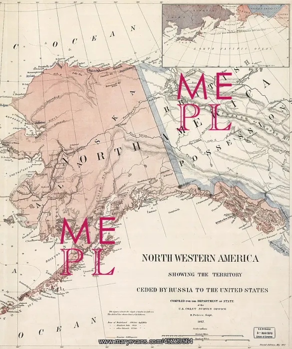 : Northwestern America showing the territory ? : Northwestern America showing the territory ?