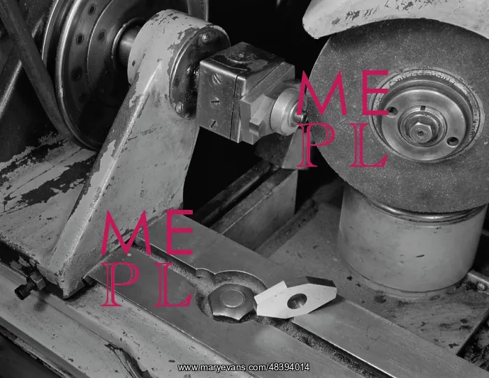 : A Norton cutter-grinder converted to grind : A Norton cutter-grinder converted to grind