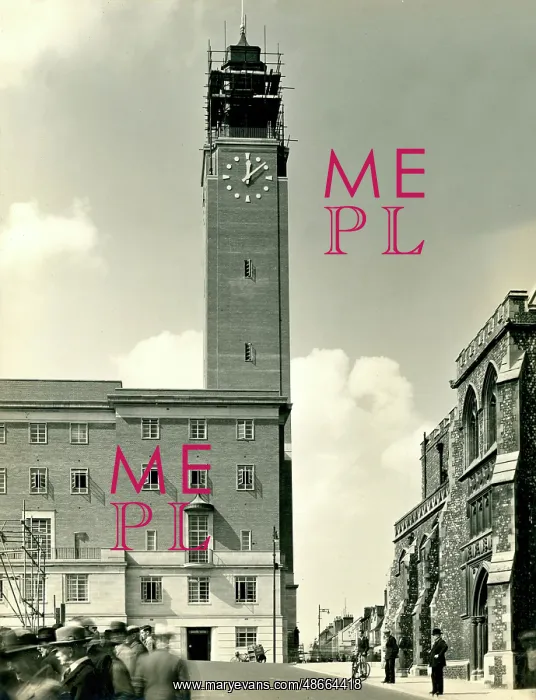 : Norwich City Hall and Clock-tower : Norwich City Hall and Clock-tower