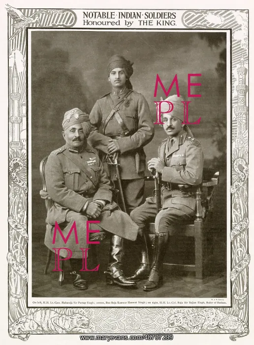 : Notable Indian Soldiers 1916 : Notable Indian Soldiers 1916