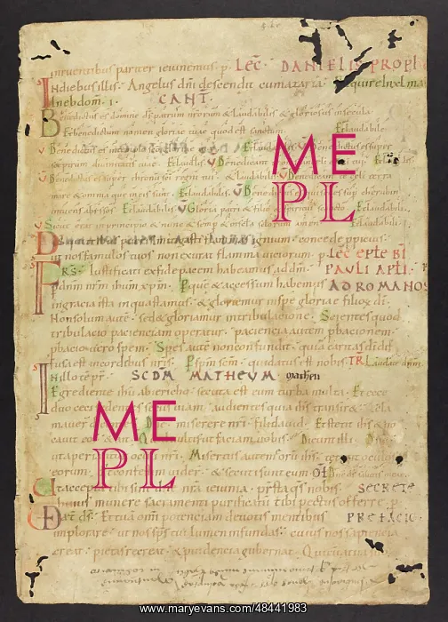 : Noted Missal (Fragment) : Noted Missal (Fragment)