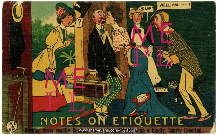 : Notes on Etiquette - Greeted with a Kiss : Notes on Etiquette - Greeted with a Kiss