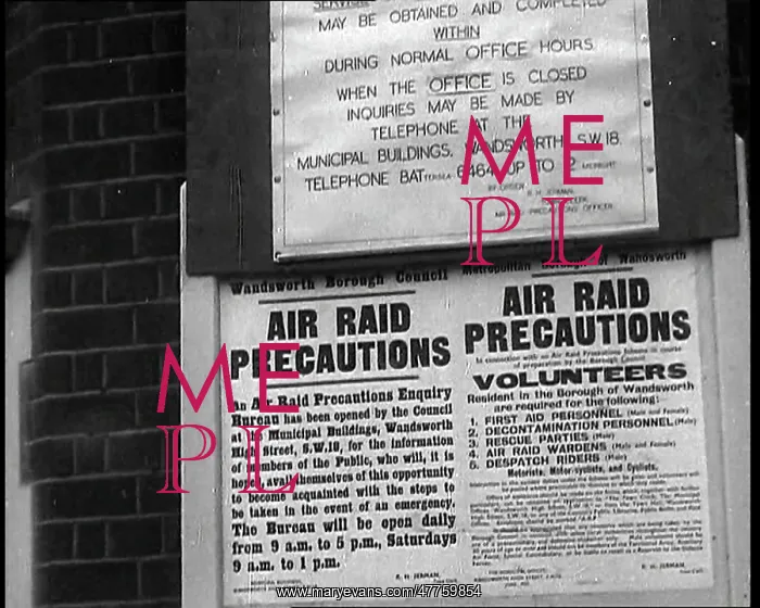 : Notices Containing Information About Air Raid : Notices Containing Information About Air Raid
