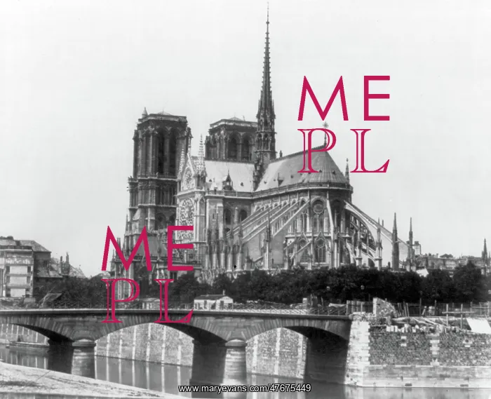 : Notre-Dame de Paris, 1850s : Notre-Dame de Paris, 1850s