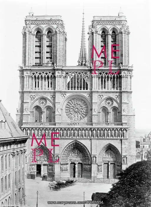 : Notre-Dame de Paris, 1850s : Notre-Dame de Paris, 1850s