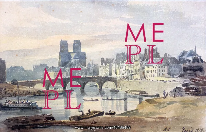 : Notre-Dame de Paris from the Ile Saint-Louis : Notre-Dame de Paris from the Ile Saint-Louis