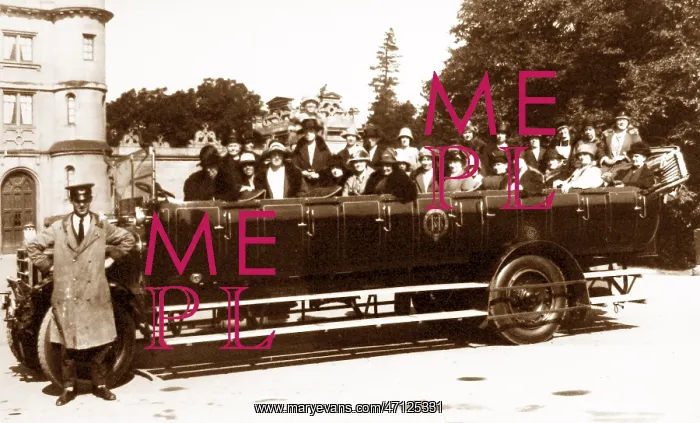  : Nottingham Wollaton Hall charabanc outing probably 1920s