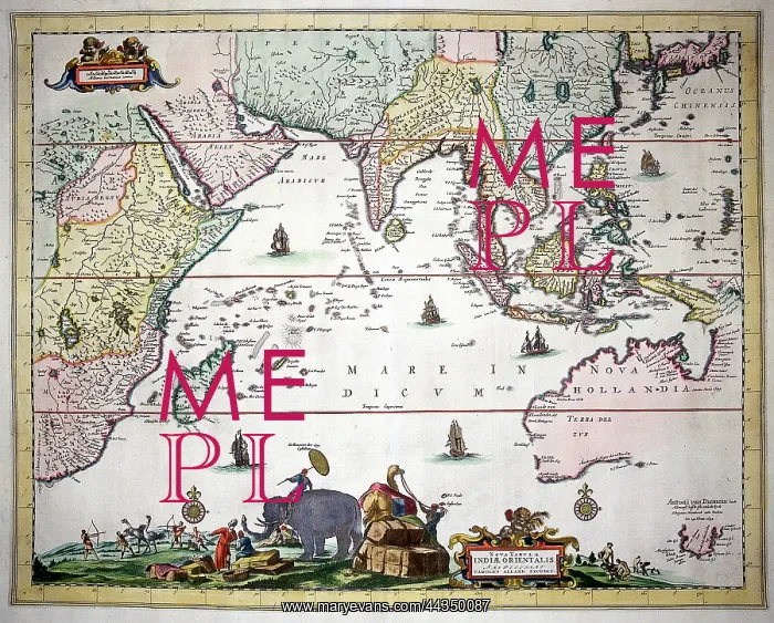 : Nova Tabula Indiae Orientalis Map of the East Indies 1700 : Nova Tabula Indiae Orientalis Map of the East Indies 1700