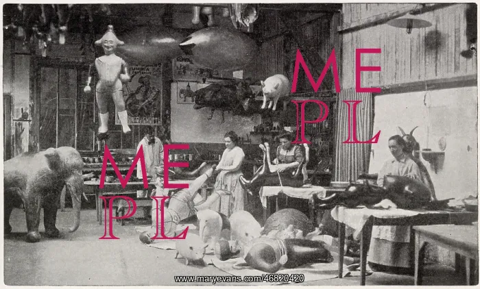 : Novelty Balloon Making in Paris 1901 : Novelty Balloon Making in Paris 1901