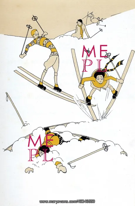 : NOVICE SKIERS 1926 : NOVICE SKIERS 1926