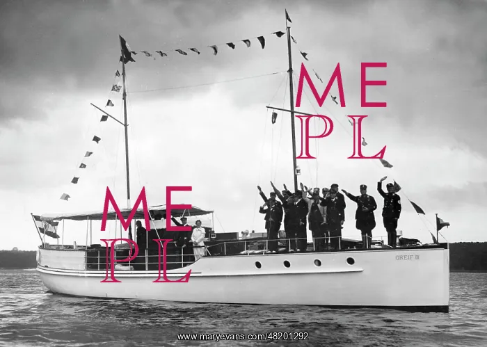 : NSDAP functionaries on a luxury yacht, 1933 : NSDAP functionaries on a luxury yacht, 1933