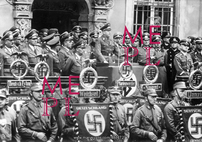 : NSDAP Gauleiter holding a speech at the commemoration : NSDAP Gauleiter holding a speech at the commemoration