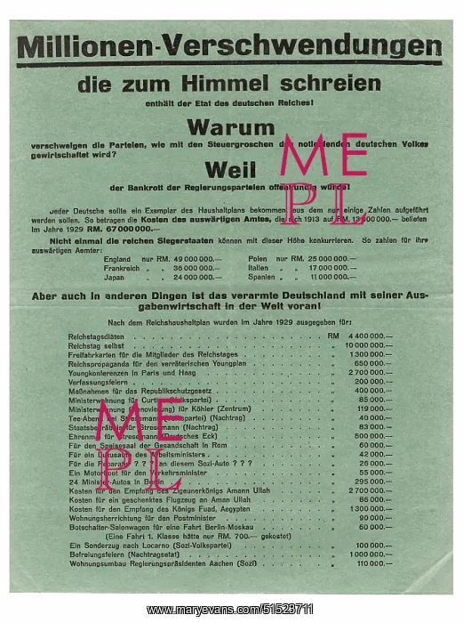 : NSDAP propaganda pamphlet - front cover : NSDAP propaganda pamphlet - front cover