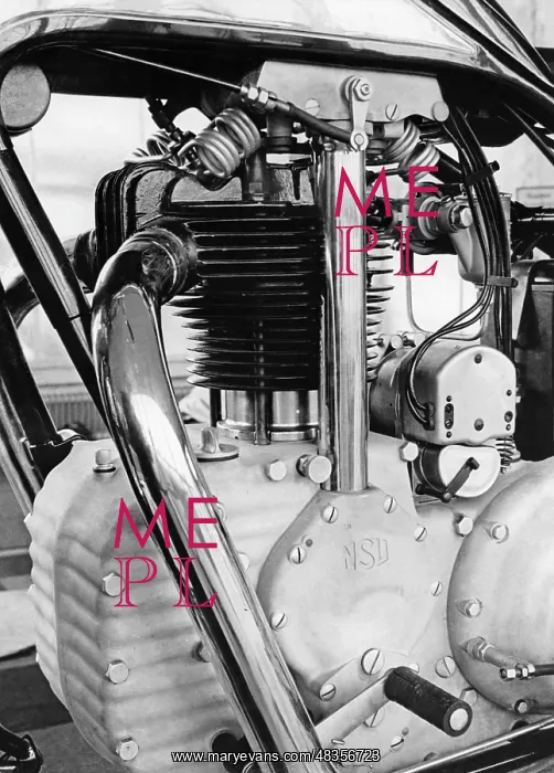 : NSU motorcycle engine, 1936 : NSU motorcycle engine, 1936