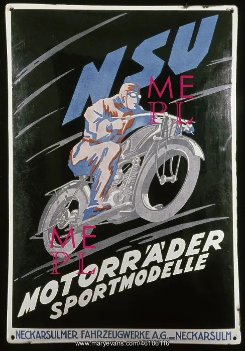 : NSU Motorcycles, advertising, 1925 : NSU Motorcycles, advertising, 1925